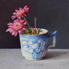 Wilde Chrysanthemen - 21. Jahrhundert Blume Niederländisch Stilleben Paintin