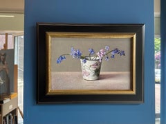 Wild hyacinth- 21st Century Contemporary Still-life Painting of flowers