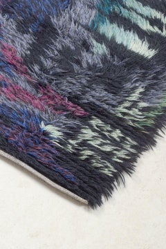 Ingrid Starling. Rya carpet in pure wool with expressive abstract composition.