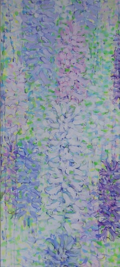 In primavera. 2014. acrilico su tela, 160x45 cm
