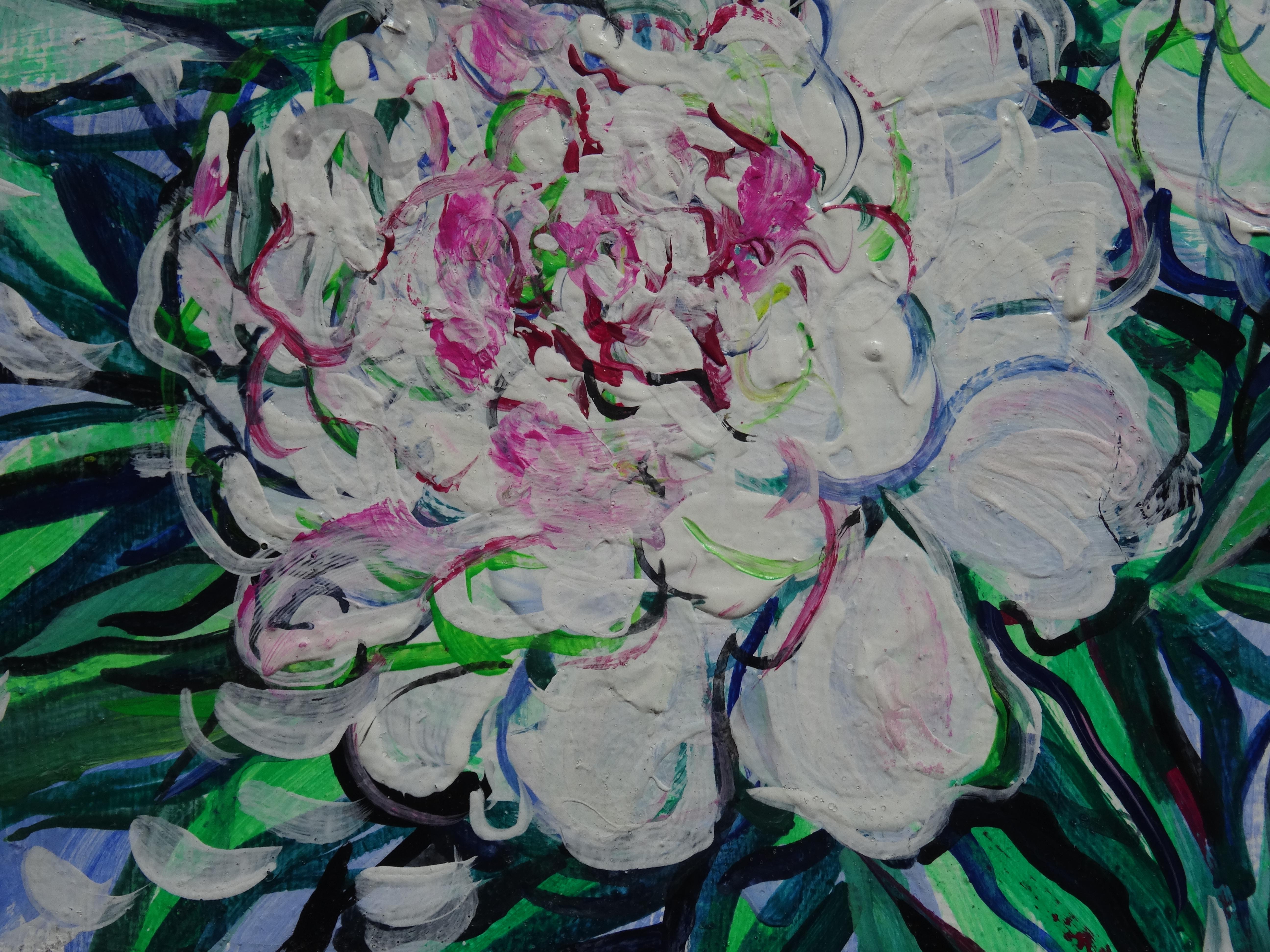 how to paint peonies in acrylic