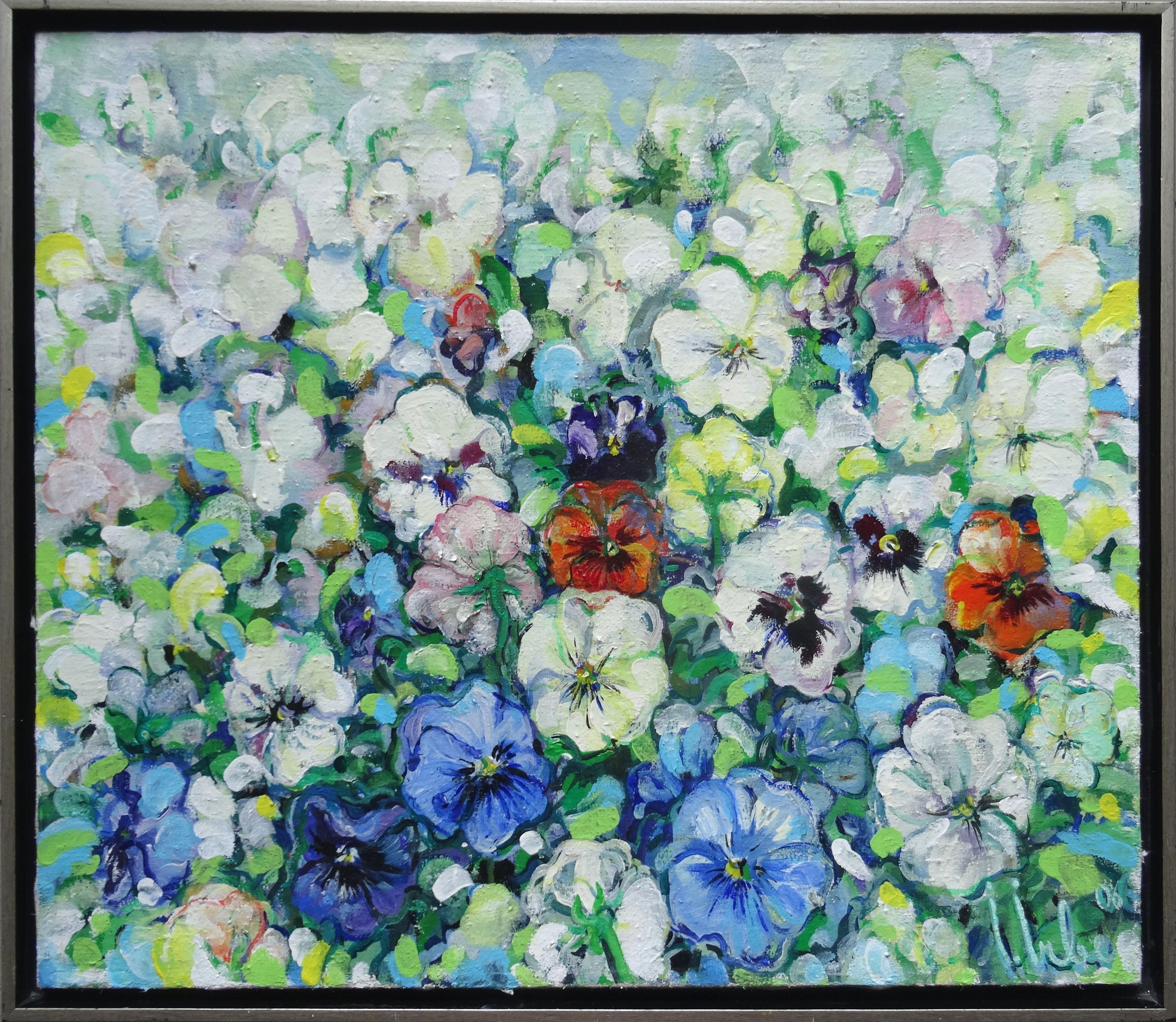 Ingrida Irbe Still-Life - Spring. 2006. acrylic on canvas, 76x65 cm  