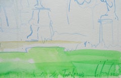 Tuileries garden. 2010. Watercolor on paper, 38x50 cm