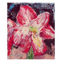 Ingvar Dahl, Swedish artist. Oil on panel. Amaryllis with White Elements