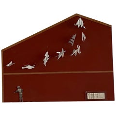 Ingvar Engdahl Original Kunstwerk: Vorschlag für die Dekoration der Västerskolan, Maßstab 1:1