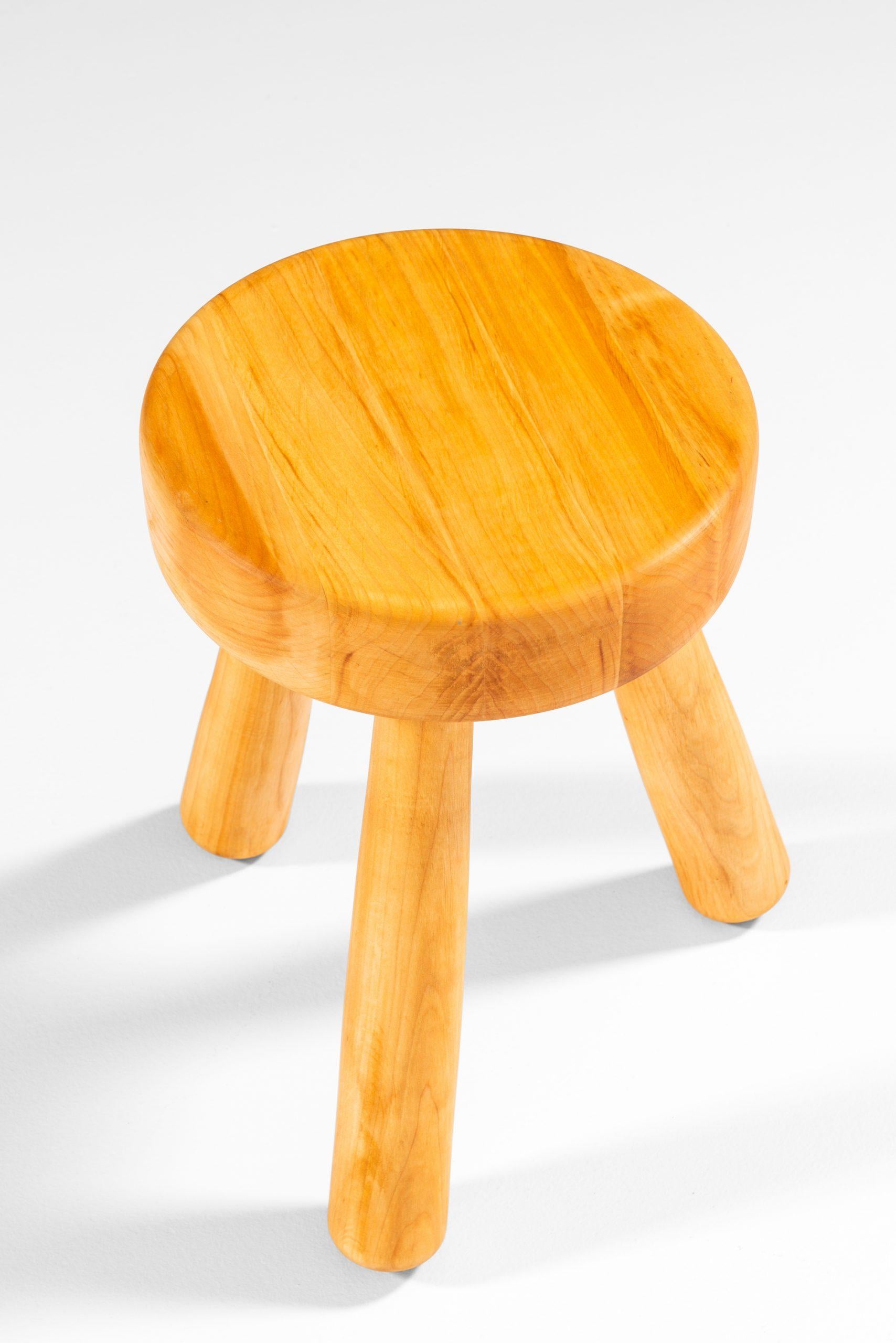 Rare stool designed by Ingvar Hildingsson. Produced by Ingvar Hildingsson in Sweden.