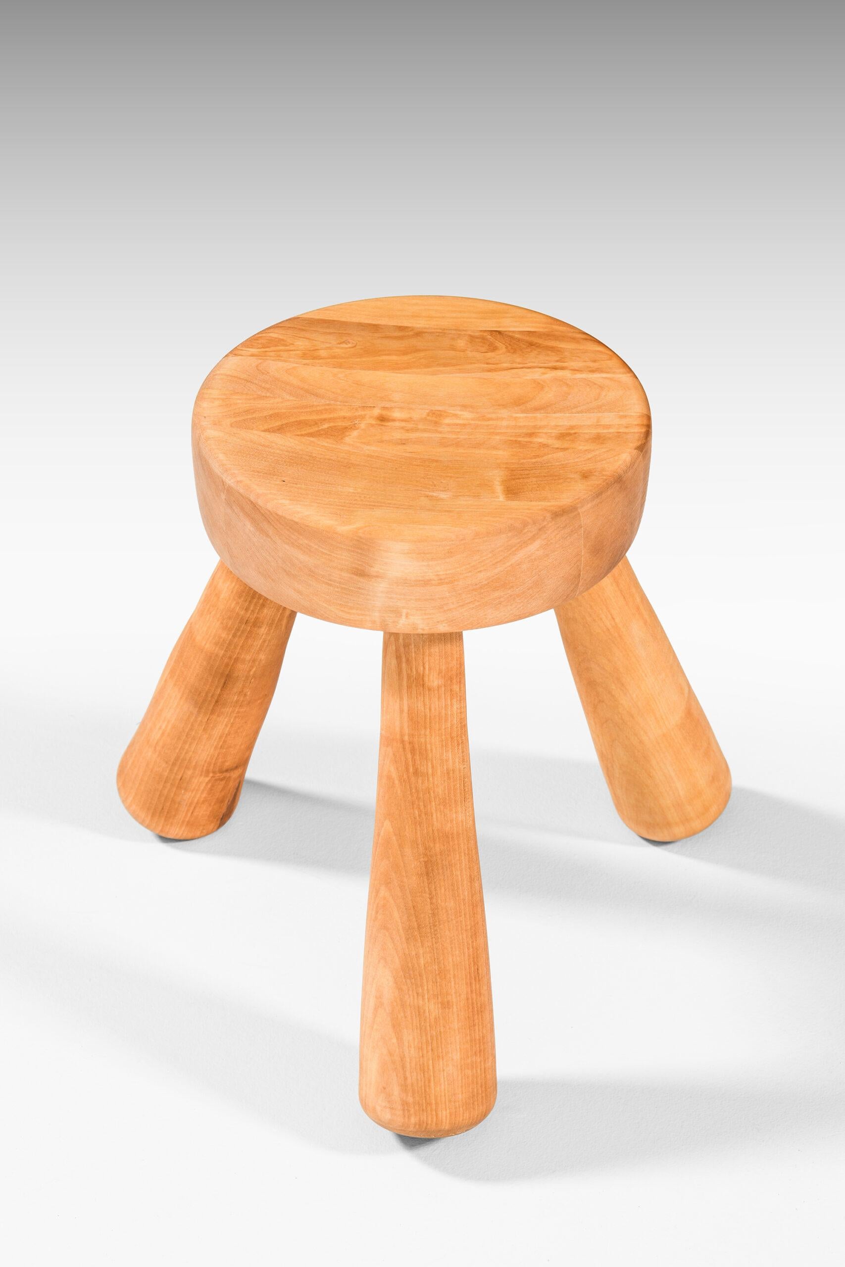 Rare stool designed by Ingvar Hildingsson. Produced by Ingvar Hildingsson in Sweden.