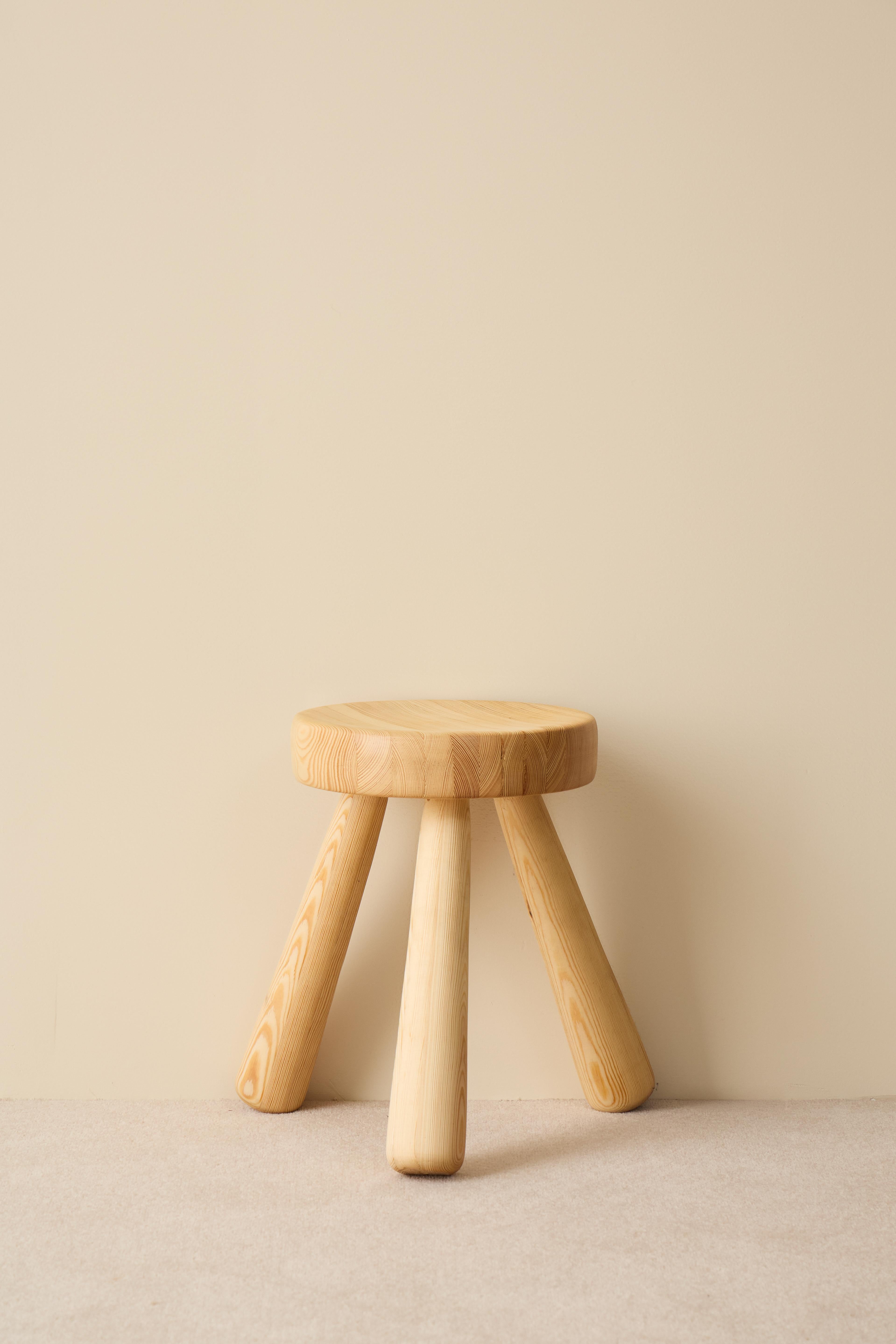 Pine Ingvar Hildingsson stools, Sweden For Sale