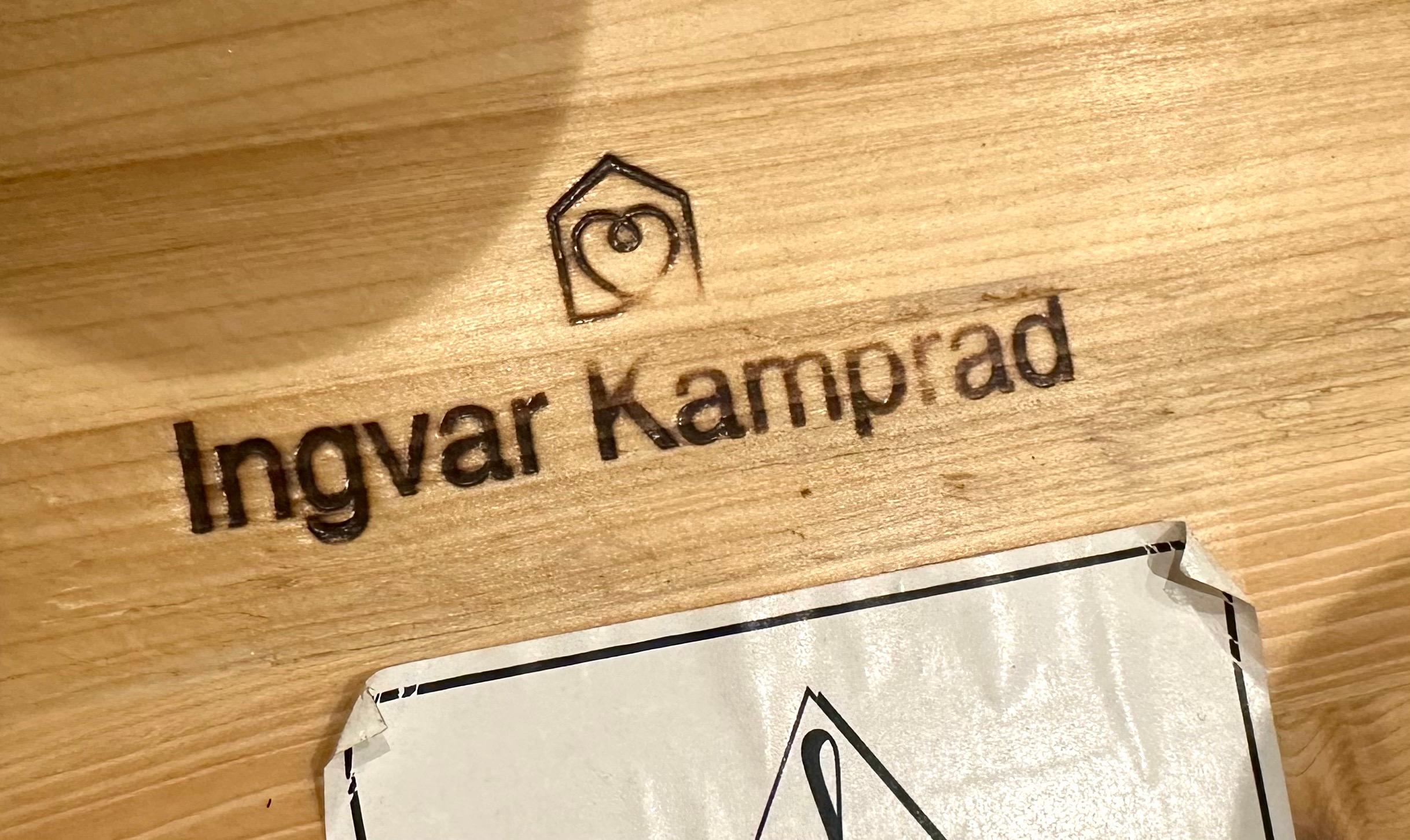 Swedish Ingvar Kamprad, Three-Legged White Pine stool For Sale