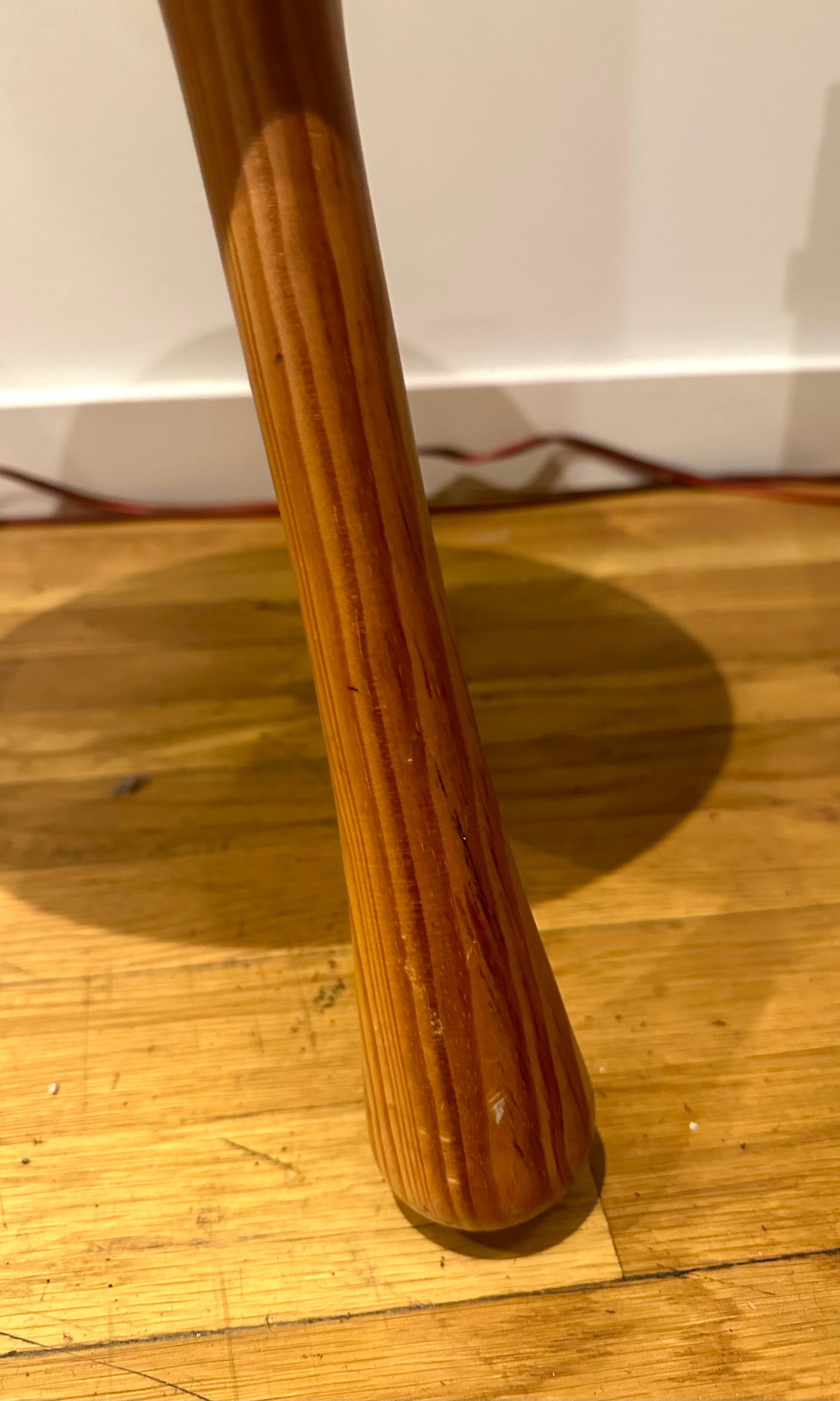 Ingvar Kamprad, Three-Legged White Pine stool For Sale 1