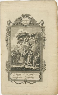 Inhabitants of Quito, South America, from Middleton's Geography, 1777