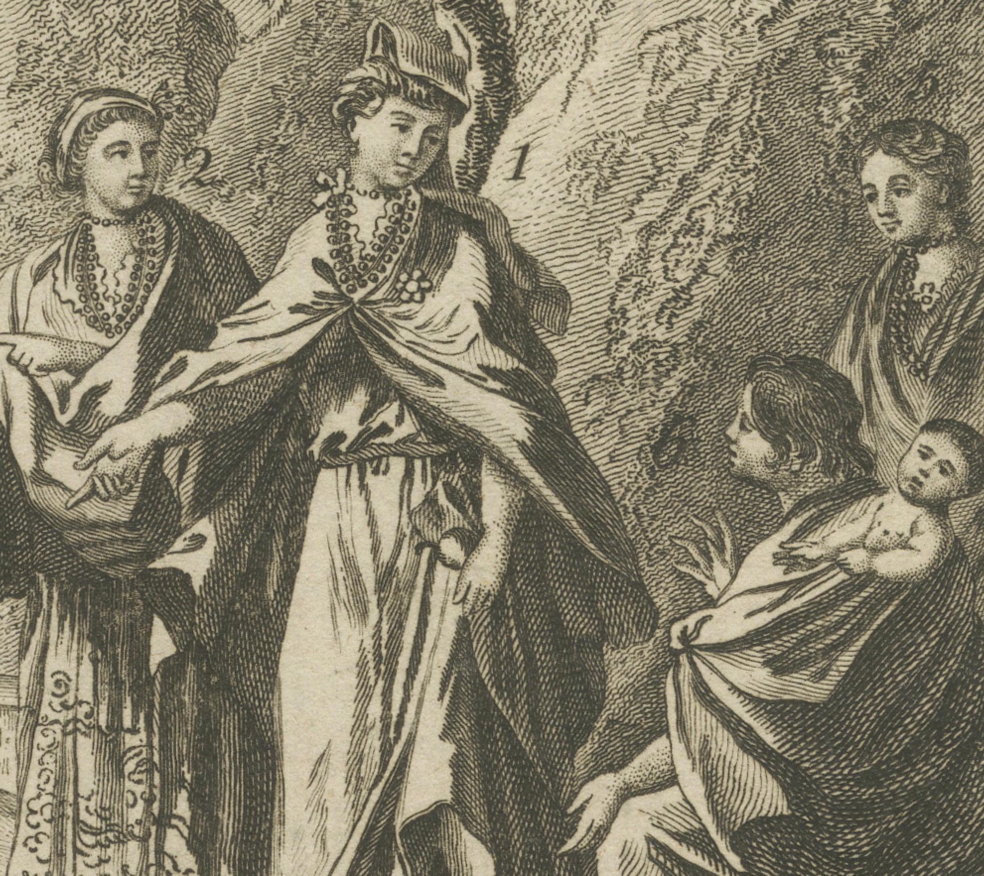 Engraved Inhabitants of Quito, South America, from Middleton's Geography, 1777 For Sale