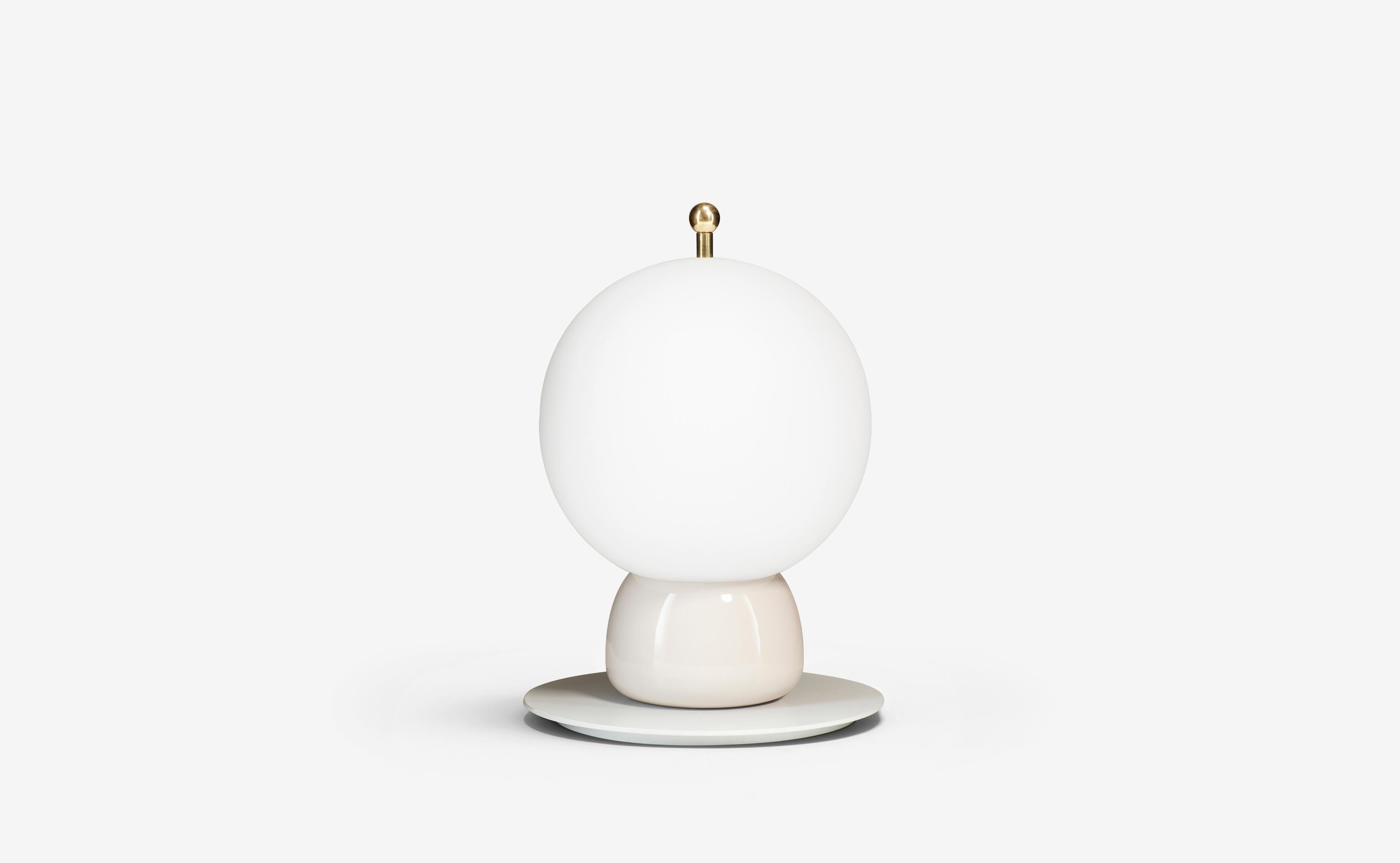 Introducing the Elegant and Whimsical Athena Frosted Glass Sphere Lamps by Ini Archibong

Discover a one-of-a-kind lighting design that is both unique and functional with the Athena sphere lamps. Designed by the talented Ini Archibong, this table