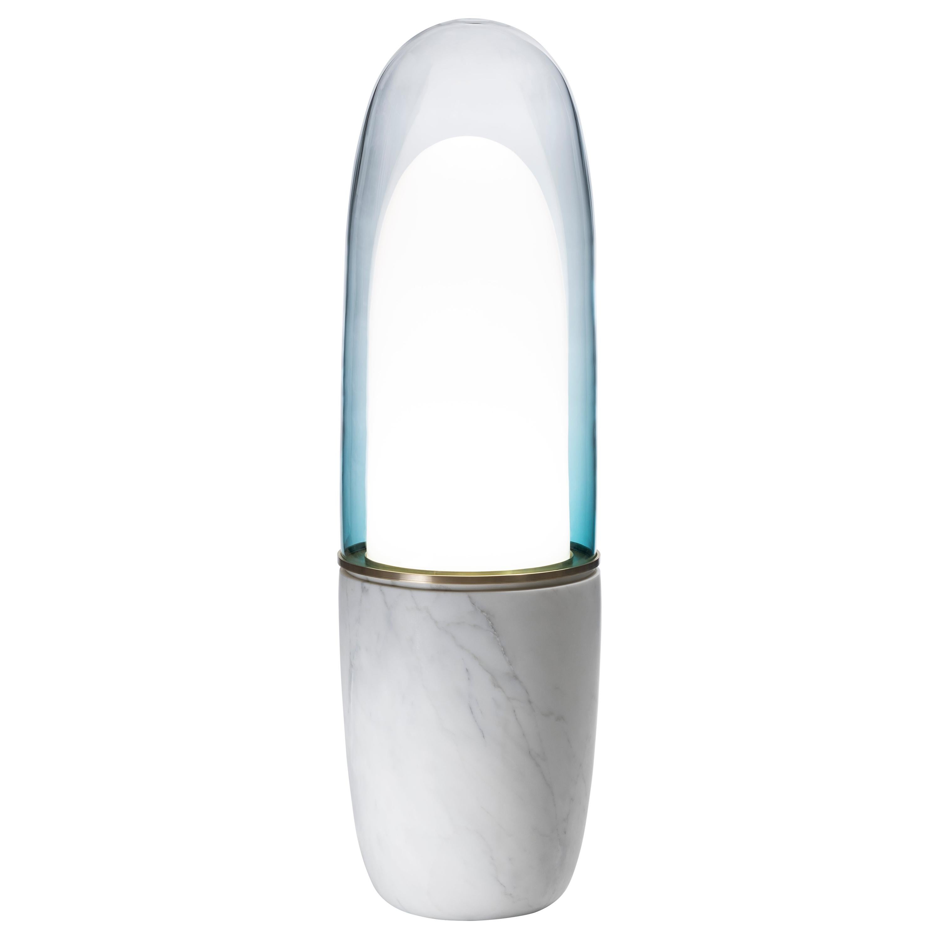 Ini Archibong, "Obelisk", Floor Light, Lamp, Marble, Glass, 2019