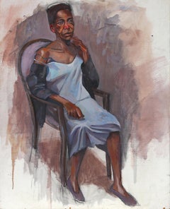 La Promesa Azul, Contemporary Oil Painting by Inigo Sesma