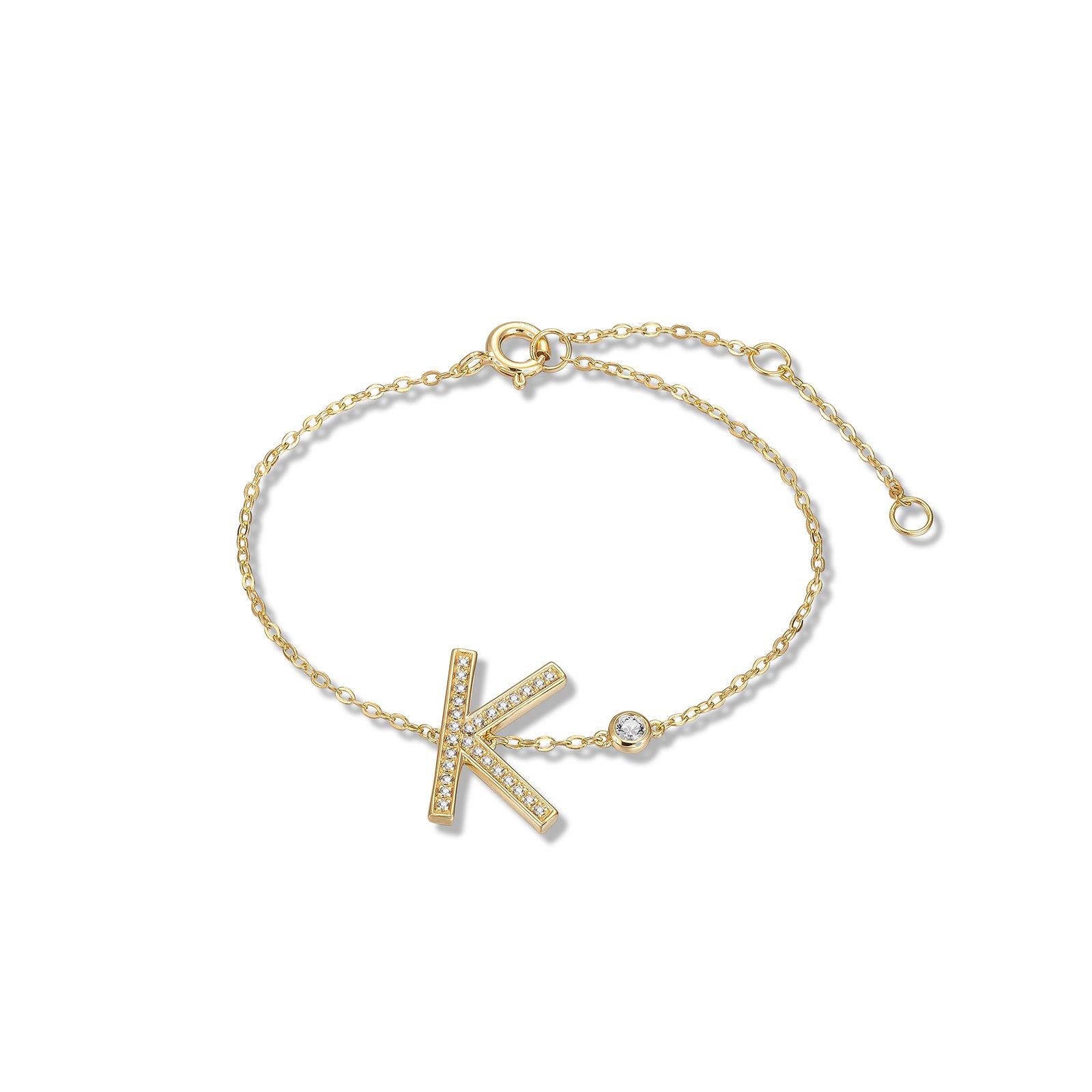 letter k bracelet
