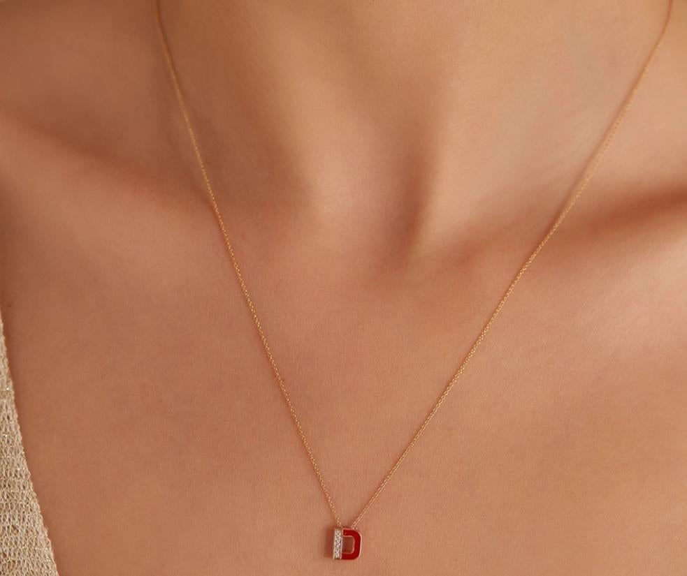 Modern Initial Necklace 