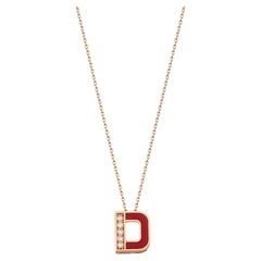 Initial Necklace "D"