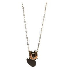 Initial "U" Necklace in 10kt Yellow Gold – 18" Length, 1.3 Grams