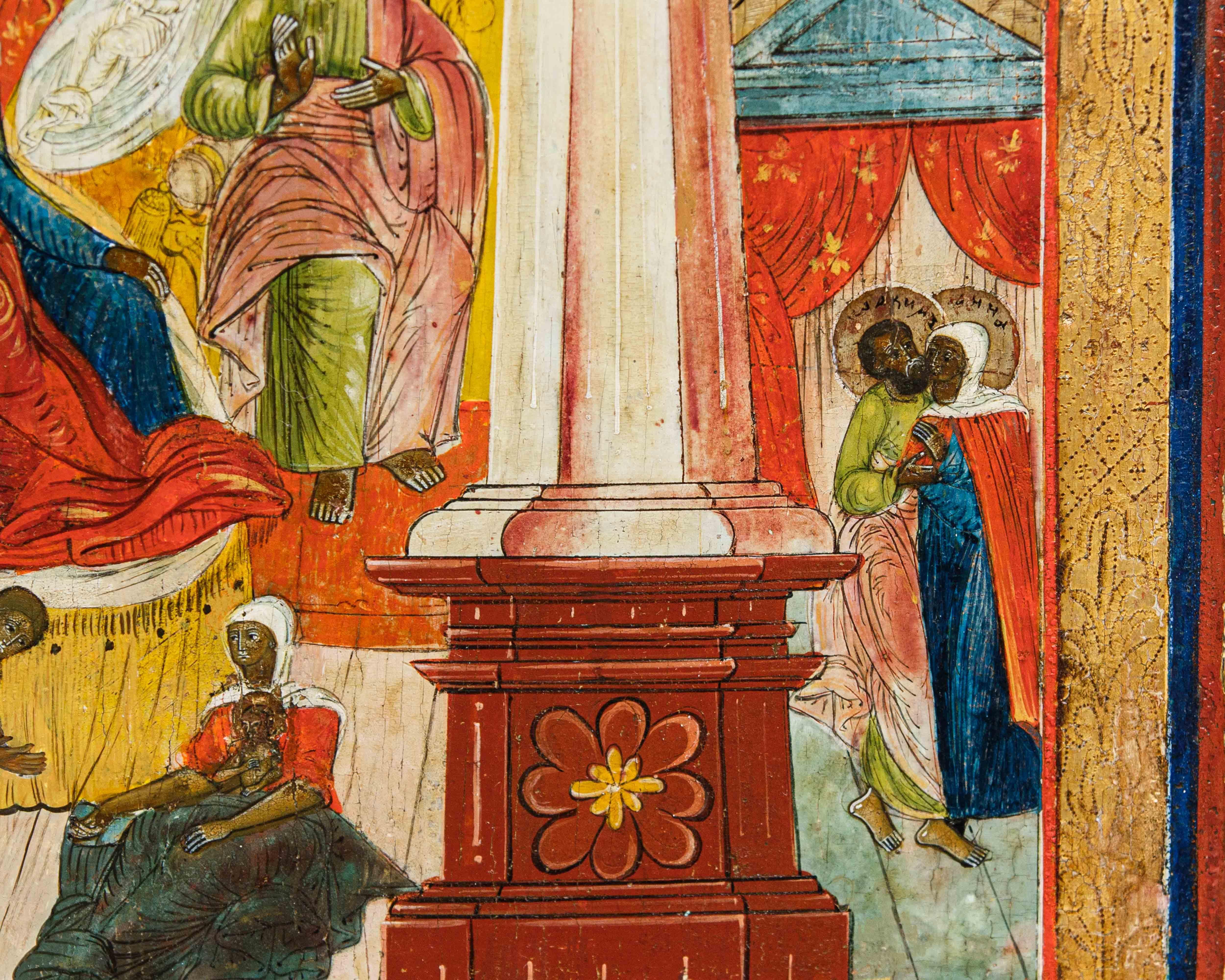 19th Century Inizi XIX secolo, Icona della Natività della Madre di Dio in vendita