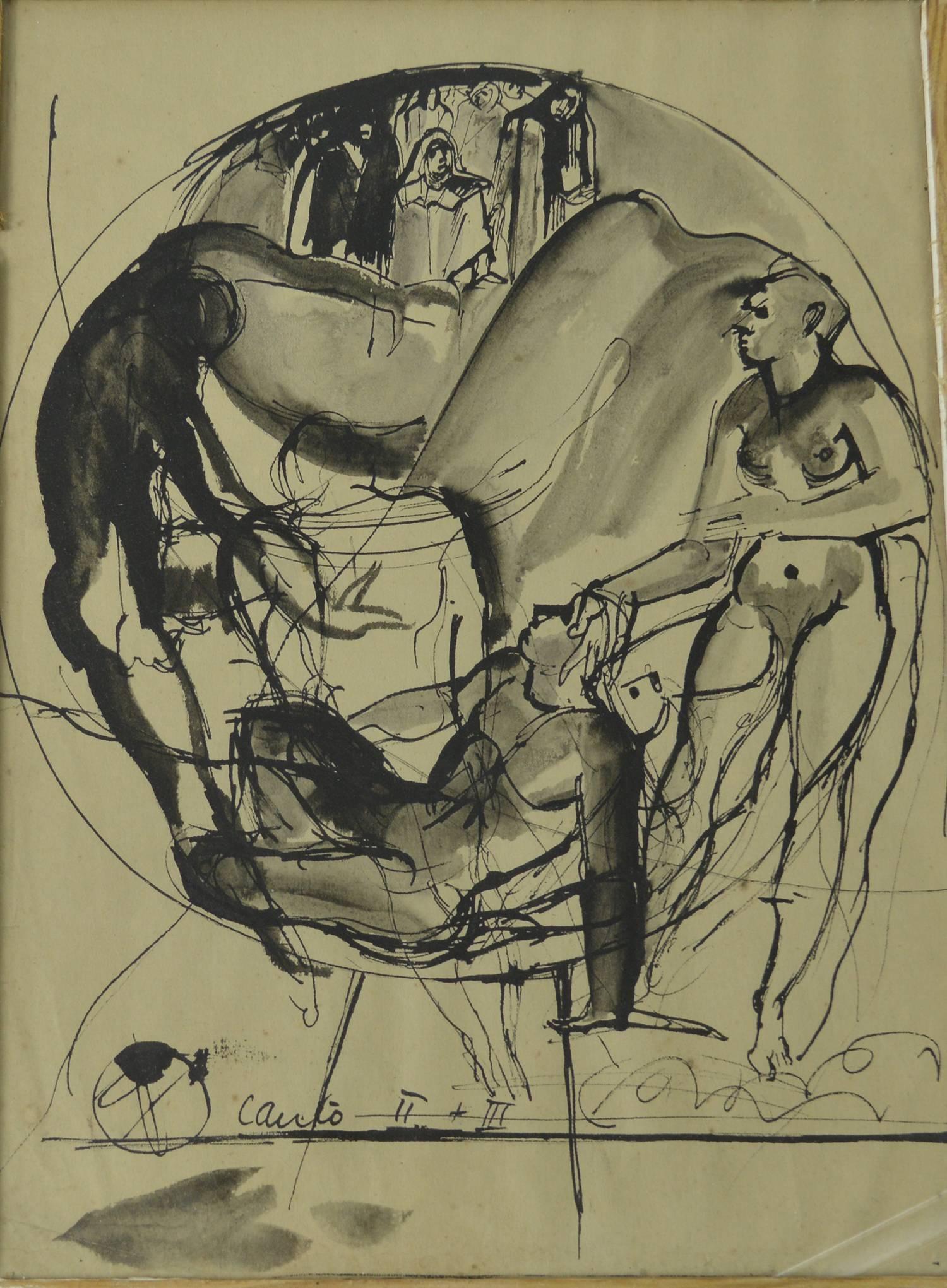 Other Ink and Wash by Peter William Ibbetson, English, circa 1940