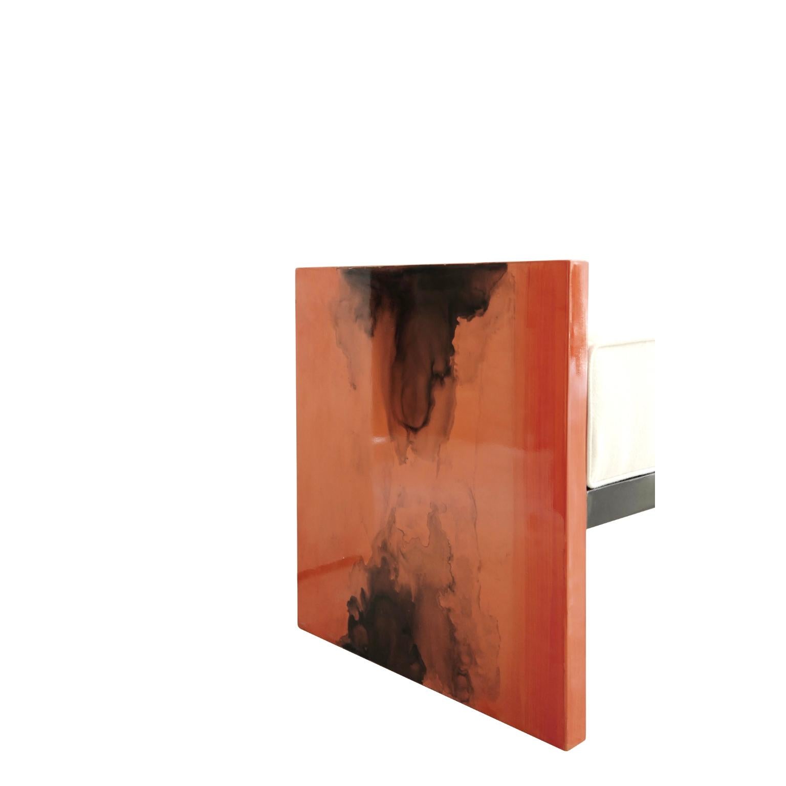 Other Ink Bench in Gradient Solid Wood & Wool by Artempo For Sale