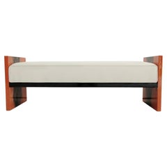 Ink Bench in Gradient Solid Wood & Wool by Artempo
