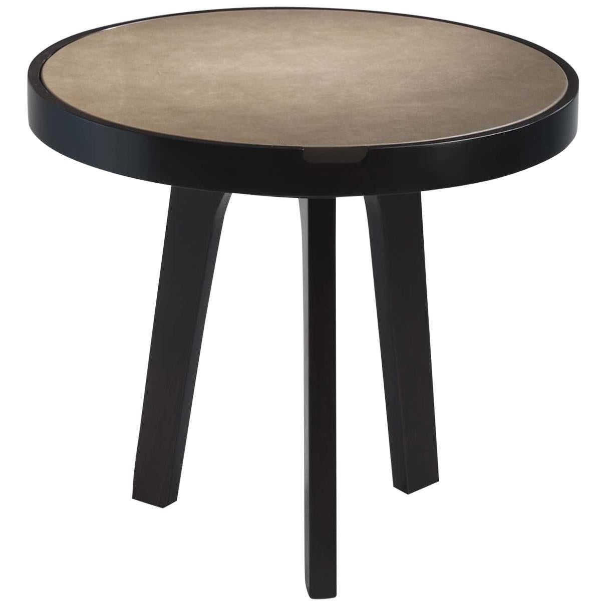 Ink Brown Side Table For Sale