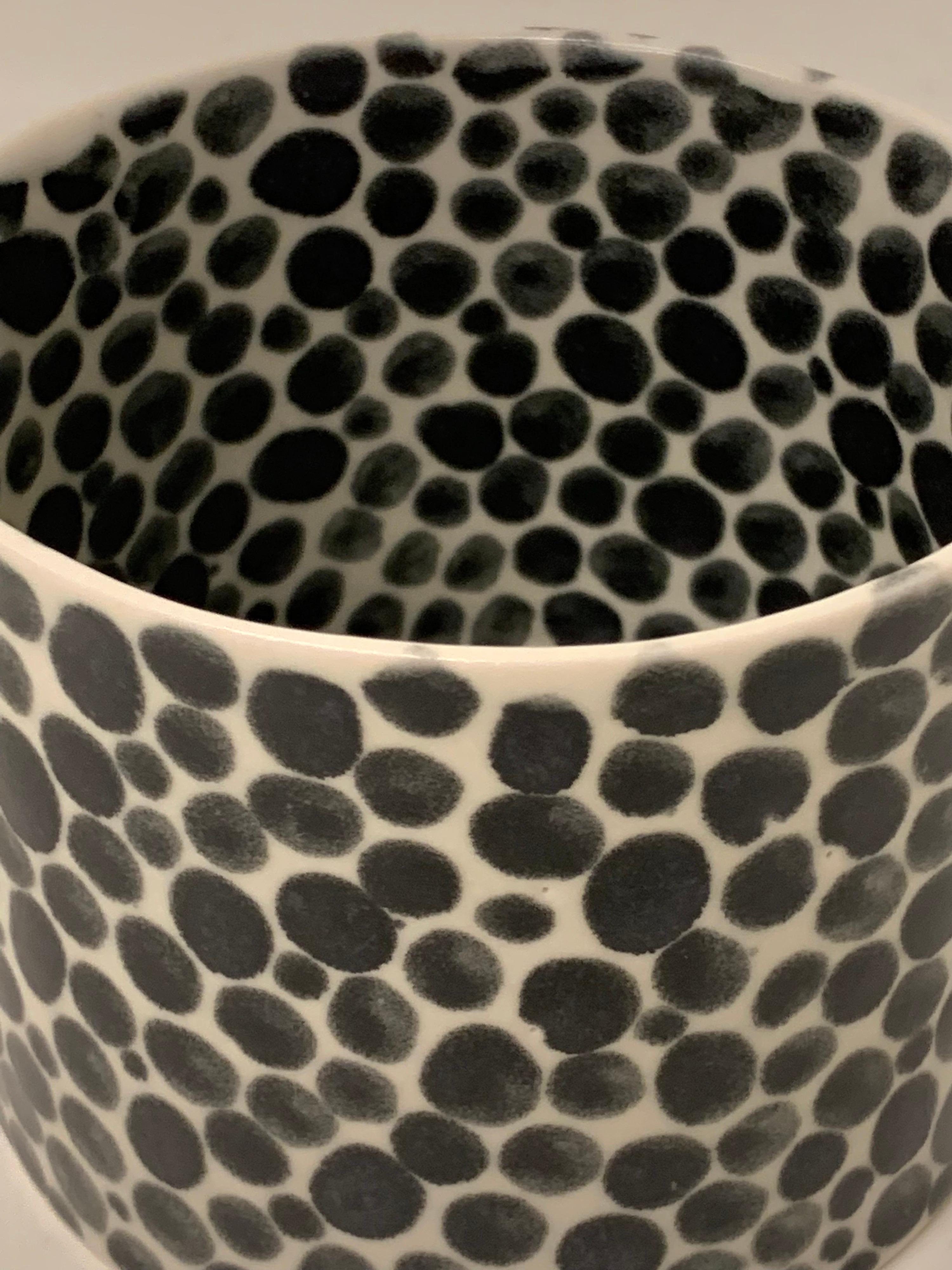 American Ink Dots Small Porcelain Vase
