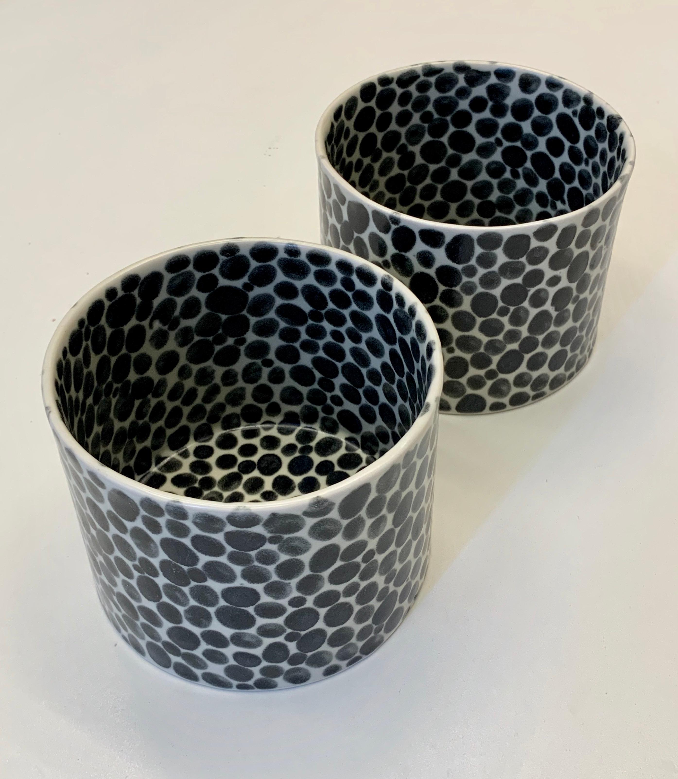 Ink Dots Small Porcelain Vase 1