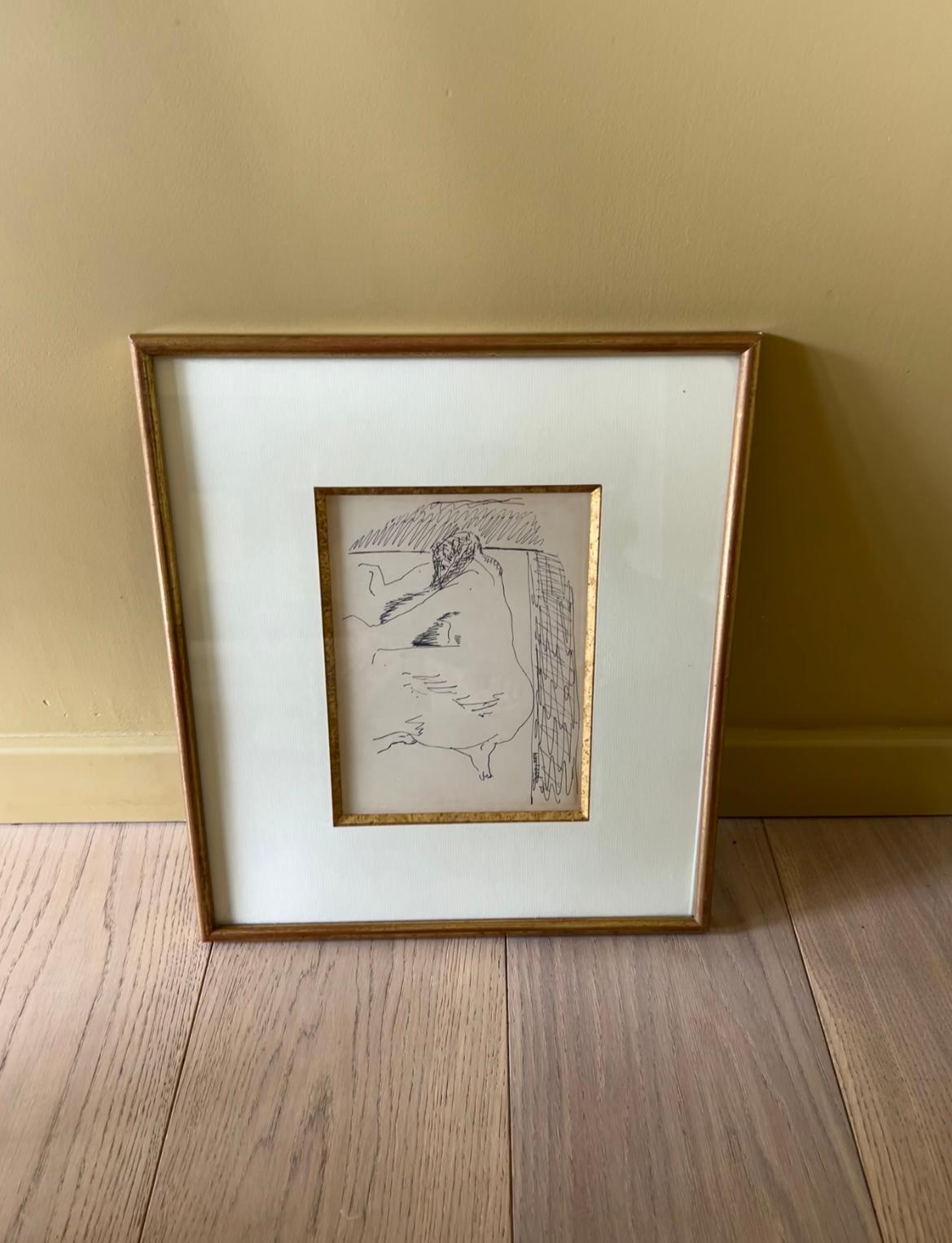 Paper Ink drawing by Max JACOB For Sale