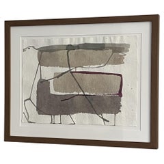 Ink drawing II on japanese paper by BAS  - Framed