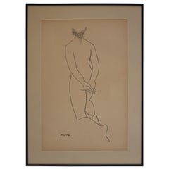 Ink Drawing of a Nude by Jerry O'Day #2