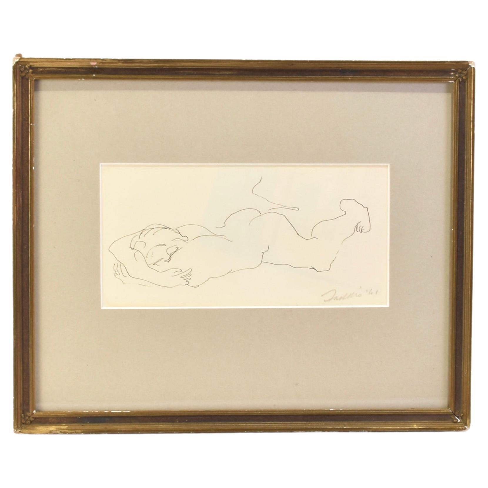 Ink Figure, Framed