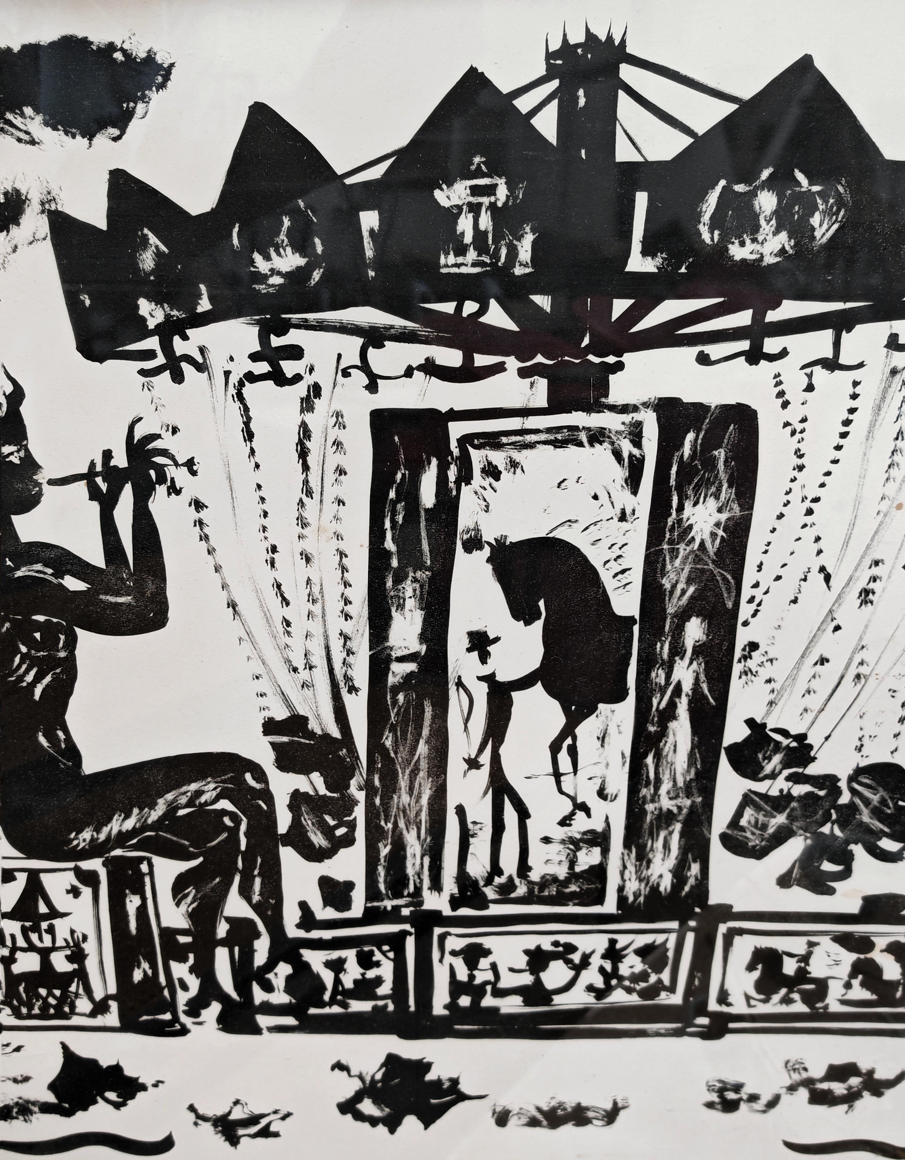 Ink on paper titled 