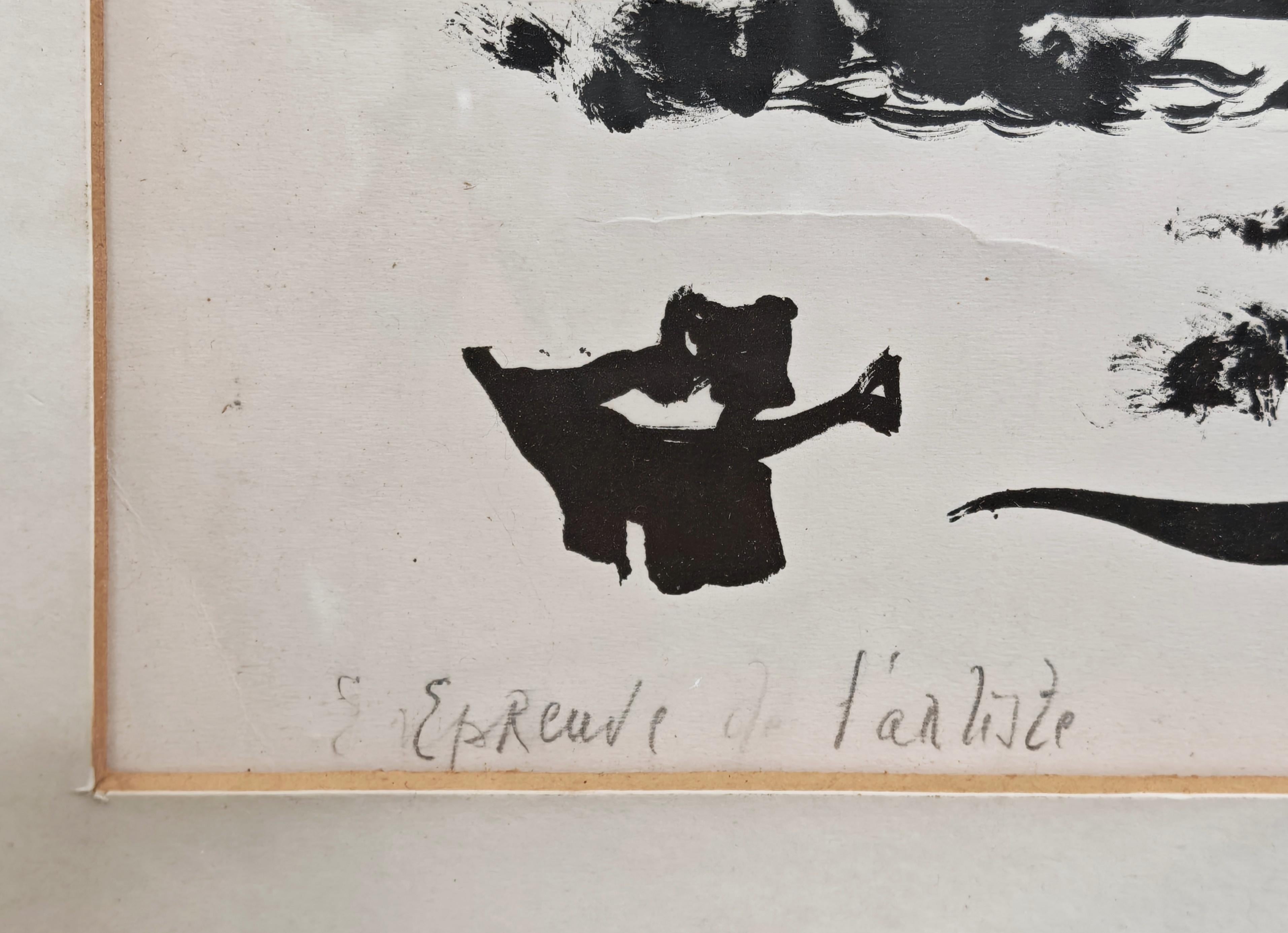 Ink on paper titled 