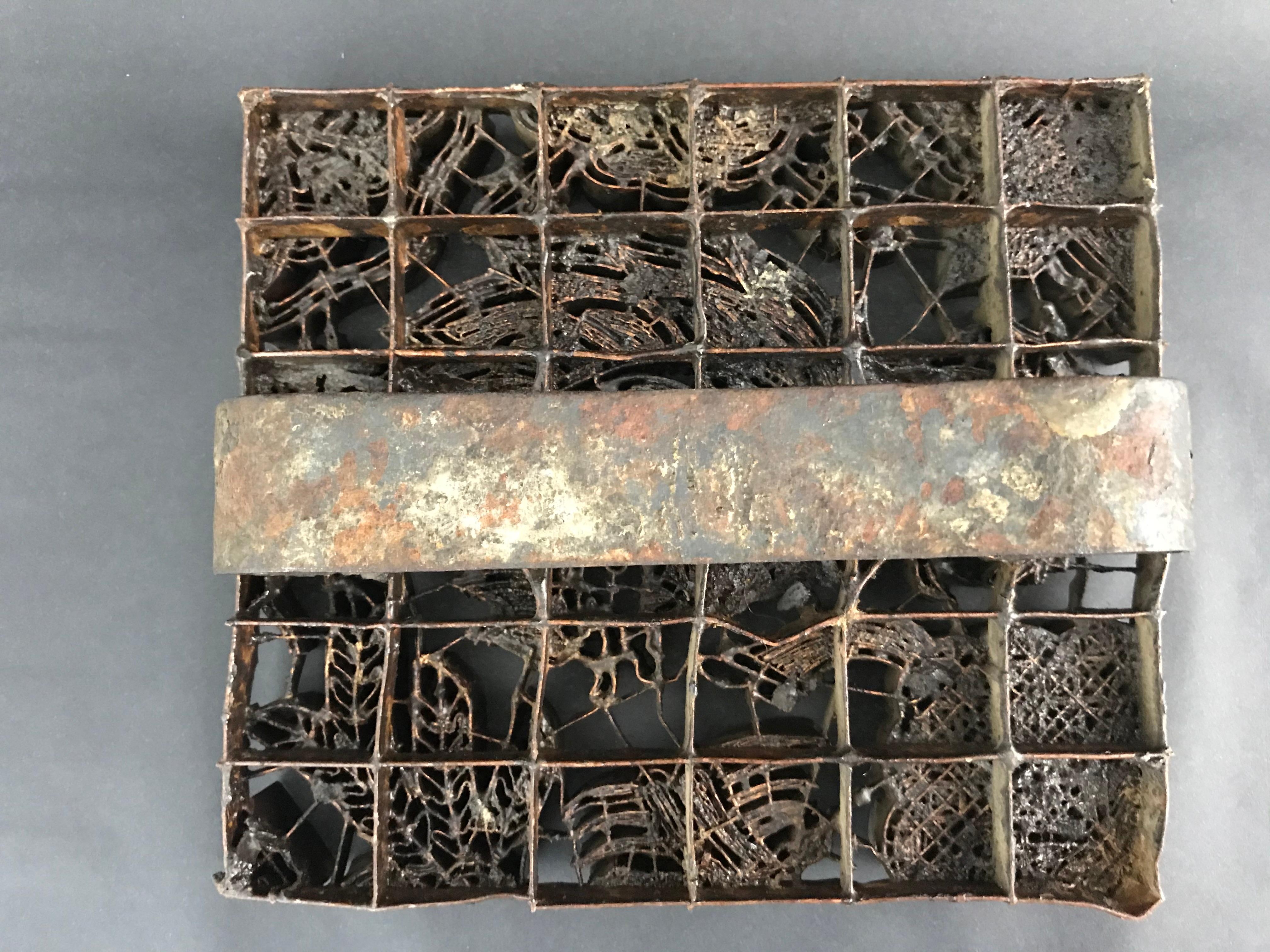 Pads d'encre pour tissus, Inde, début du XXe siècle en vente 11