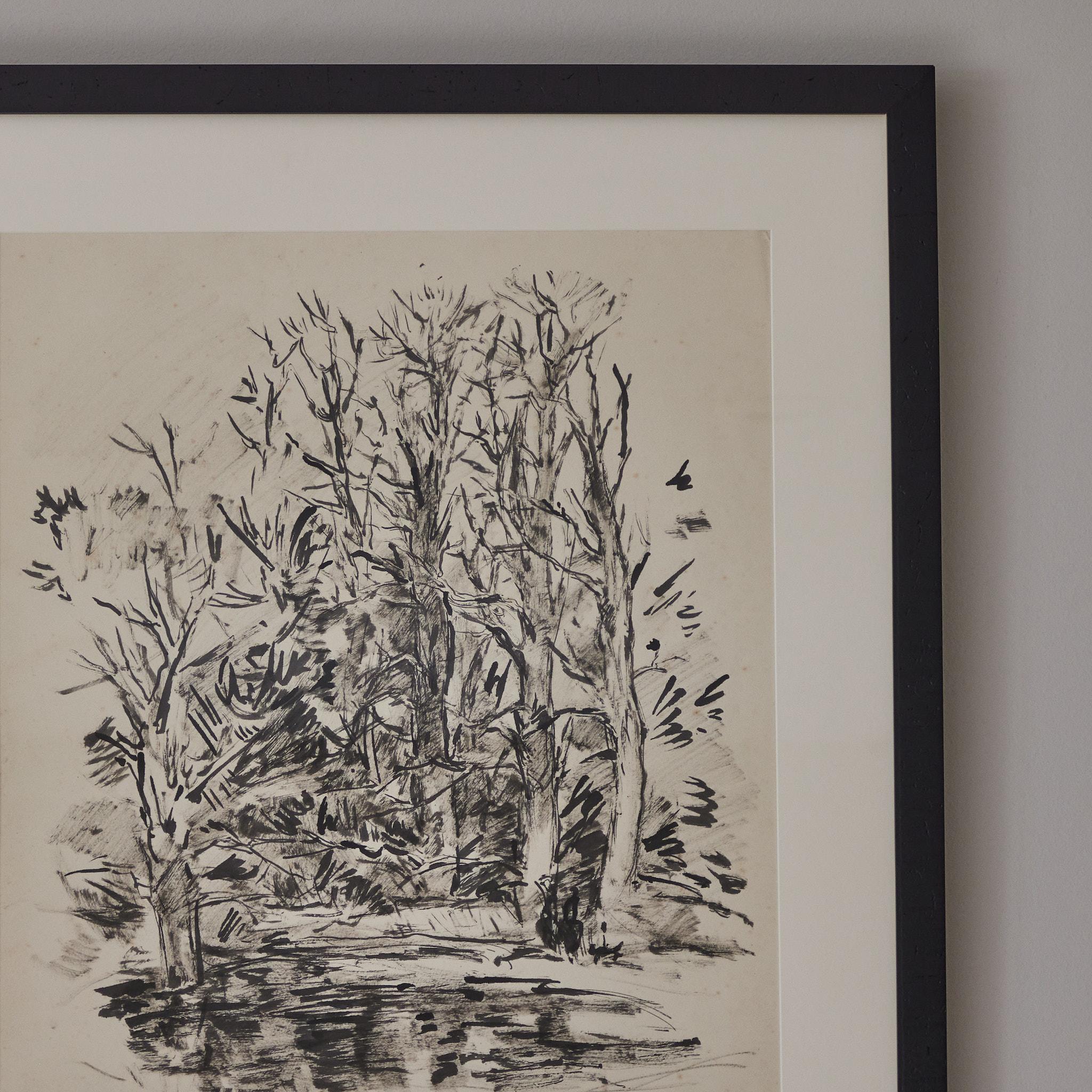 Ink Painting In Good Condition In Los Angeles, CA