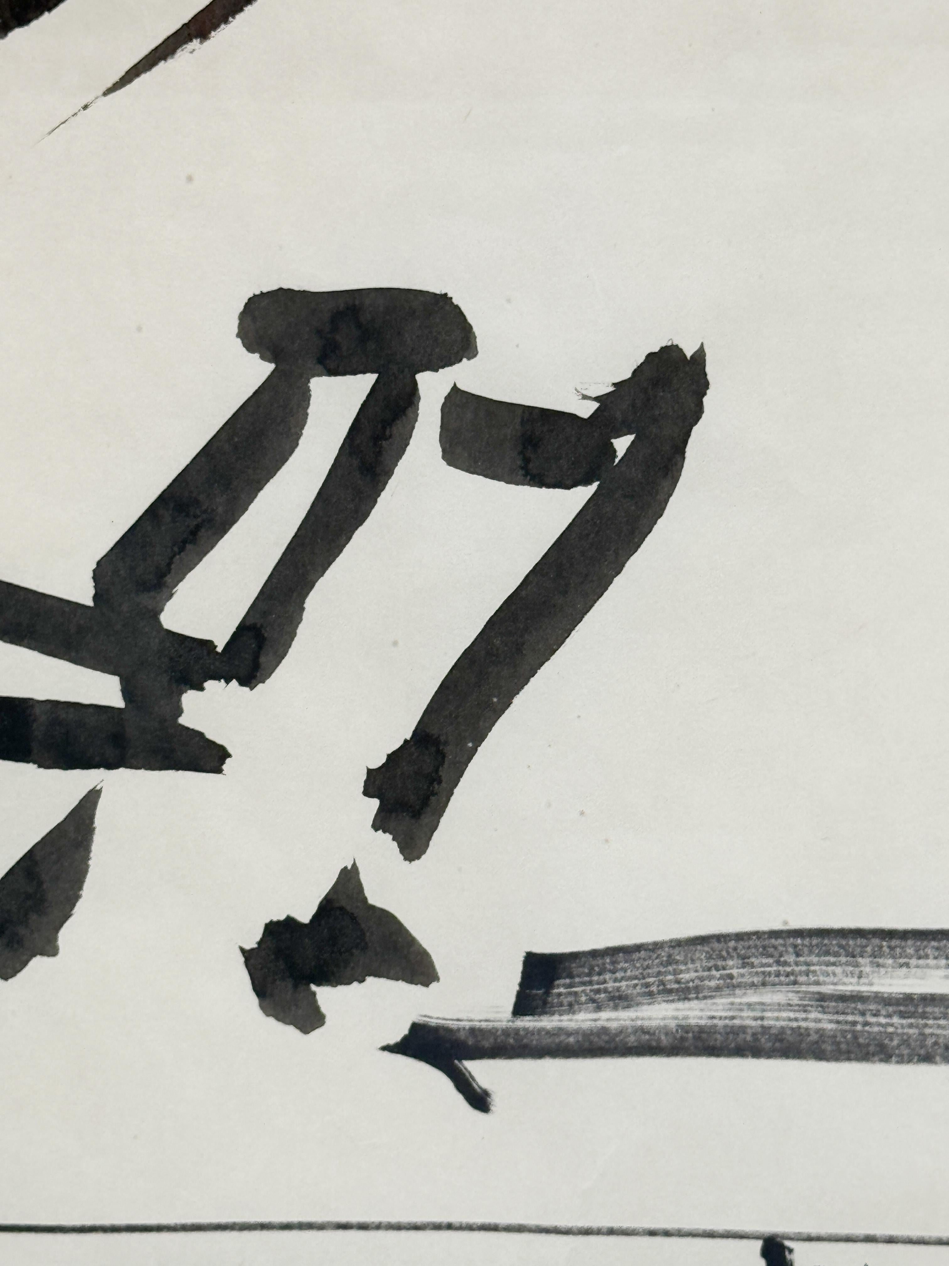 Tuscheskizze von Mark di Suvero im Angebot 8