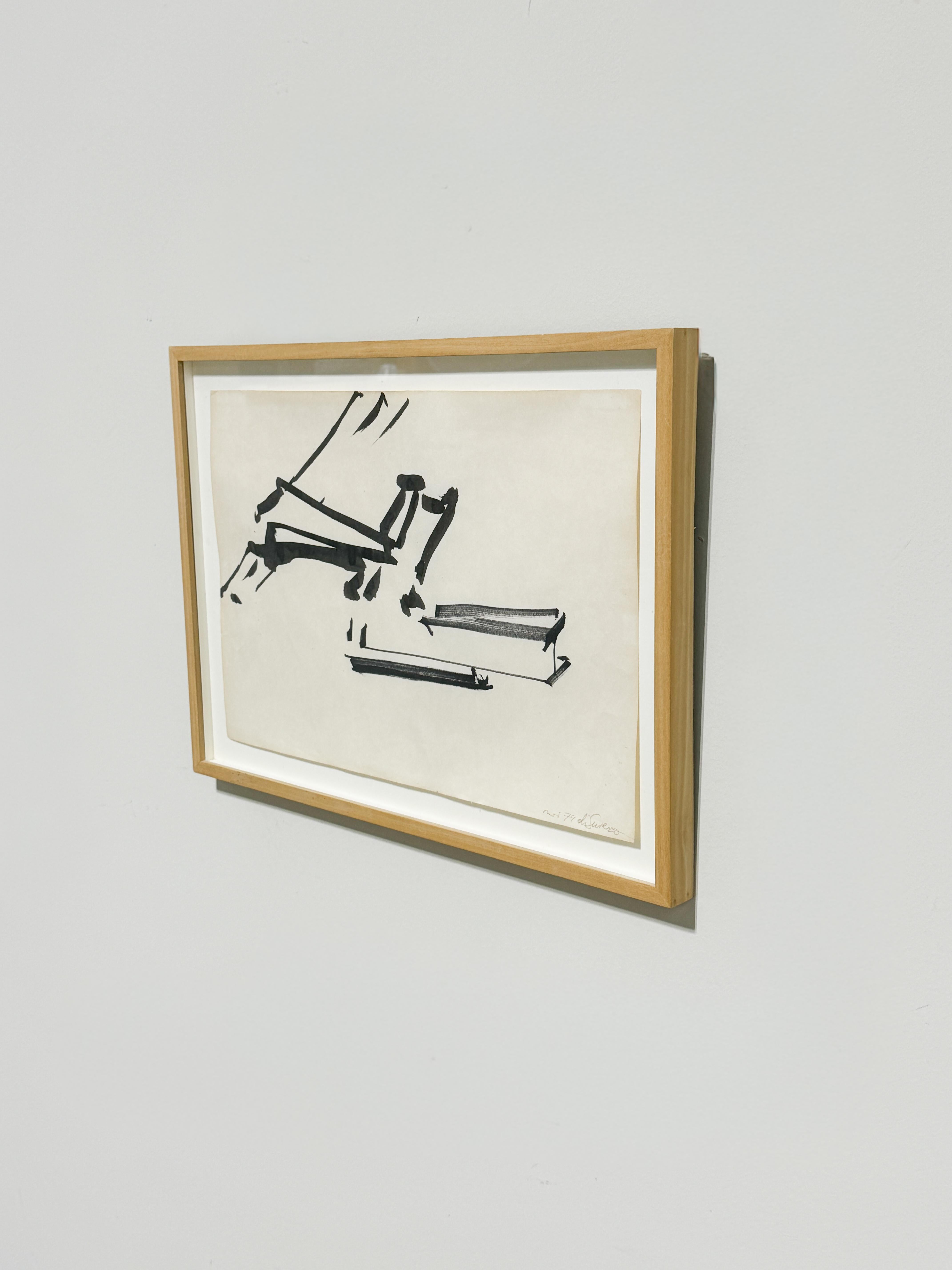 Tuscheskizze von Mark di Suvero (Ende des 20. Jahrhunderts) im Angebot