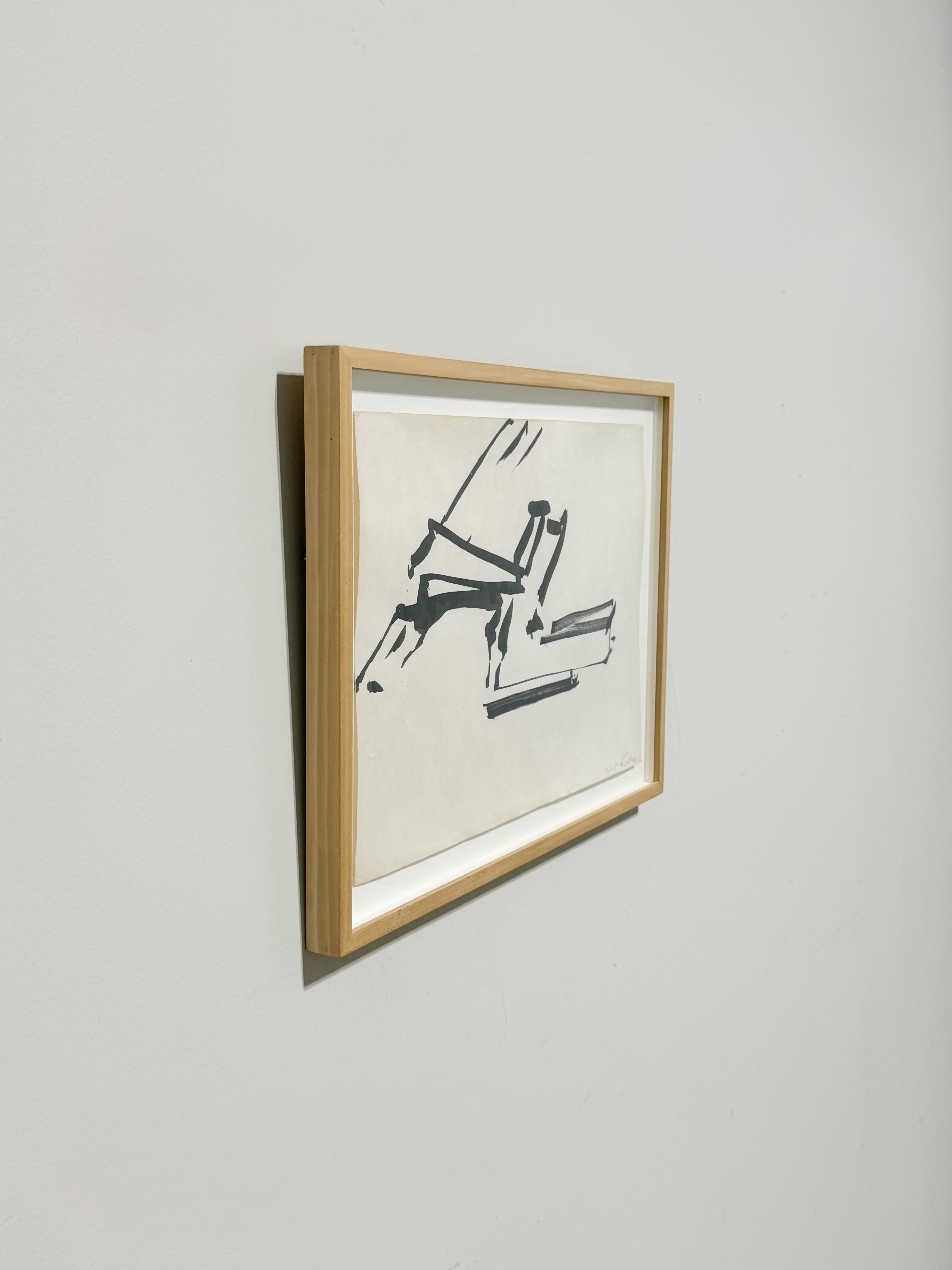 Tuscheskizze von Mark di Suvero (Papier) im Angebot
