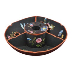 Ink Well with Chinese Flowers decoration, Wedgwood, circa 1820