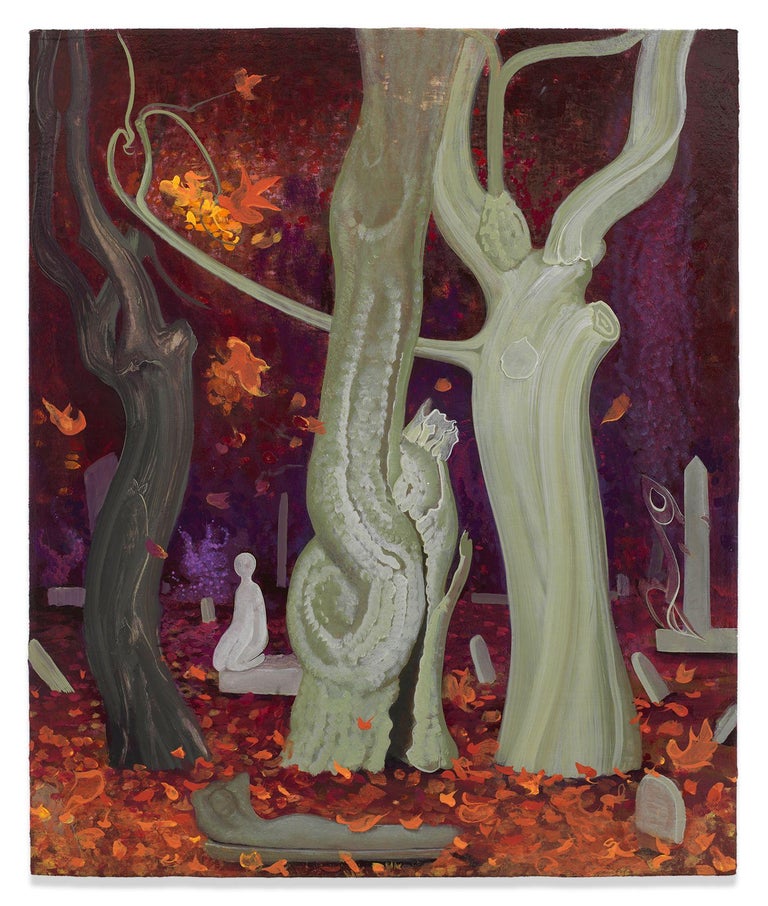 Inka Essenhigh - Les vieux arbres en automne En vente sur 1stDibs