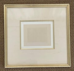 Inkless Embossed Print Entitled "Intaglio Solo 5" by Josef Albers 1958