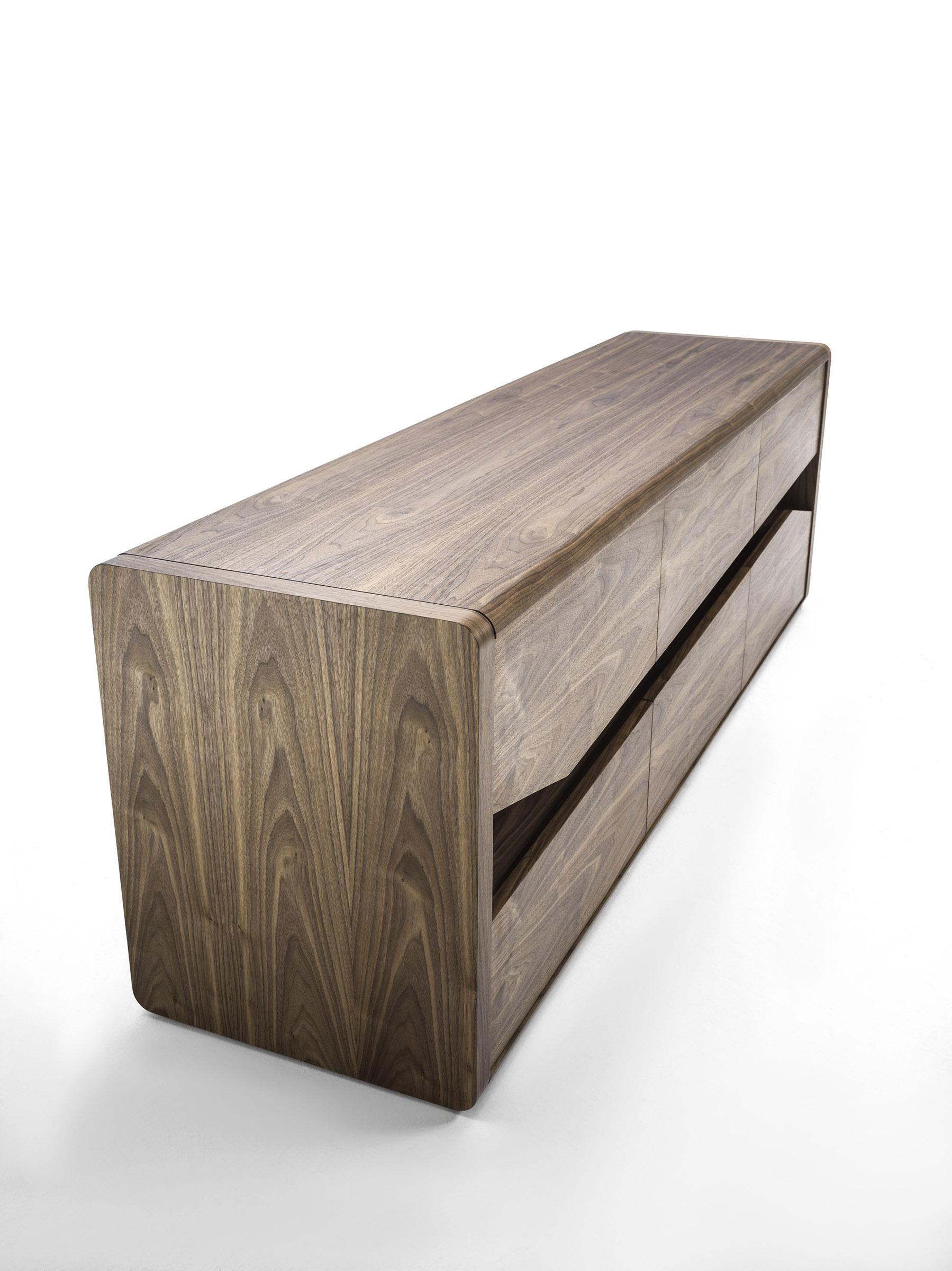 Inkline Wood Sideboard by Karim Rashid, Made in Italy  In New Condition For Sale In Beverly Hills, CA