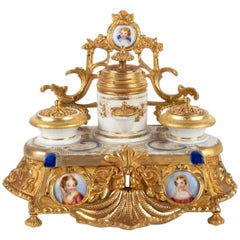 Antique Inkwell Napoleon III Period, 1880
