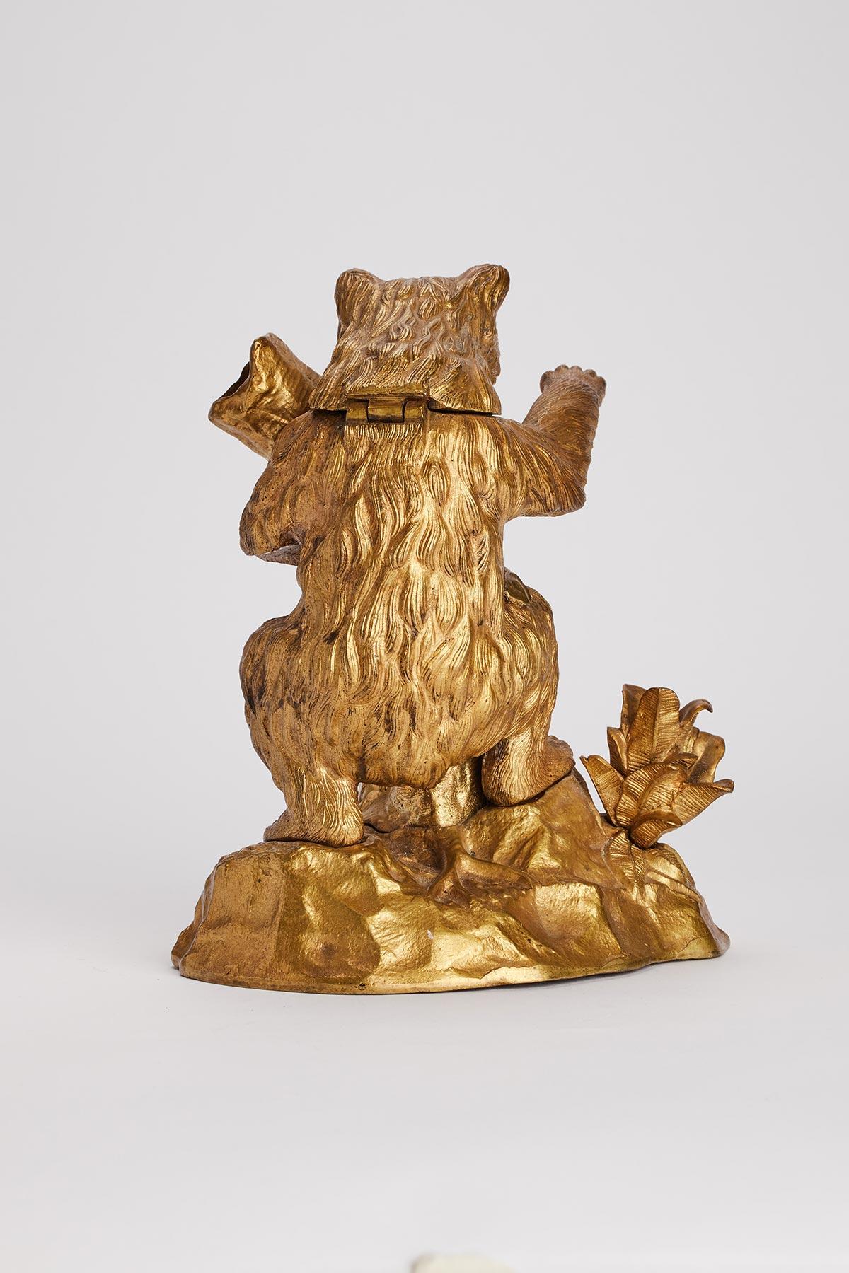Inkwell Representing a Bear, Russia, 1880 In Excellent Condition In Milan, IT