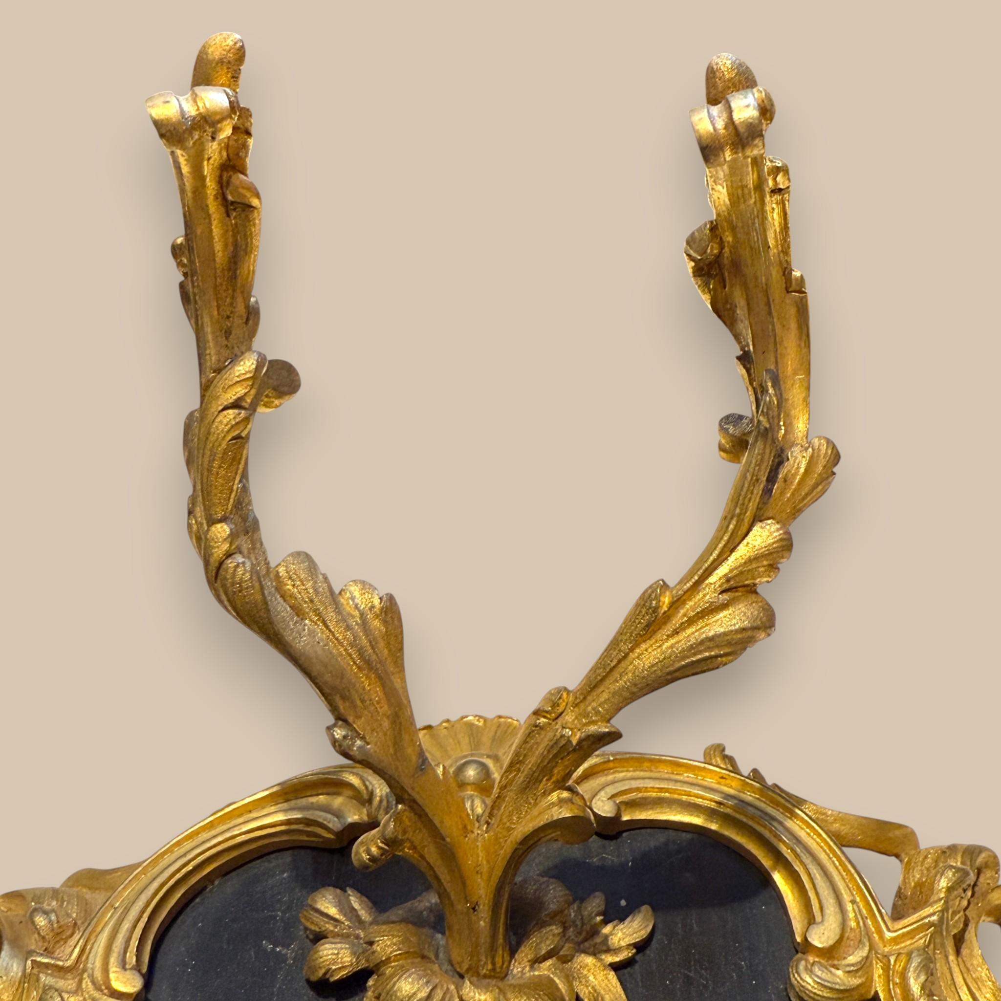 Inkwell signed by François Linke, Gilt Bronze and Lacquer, 19th Century in vendita 4