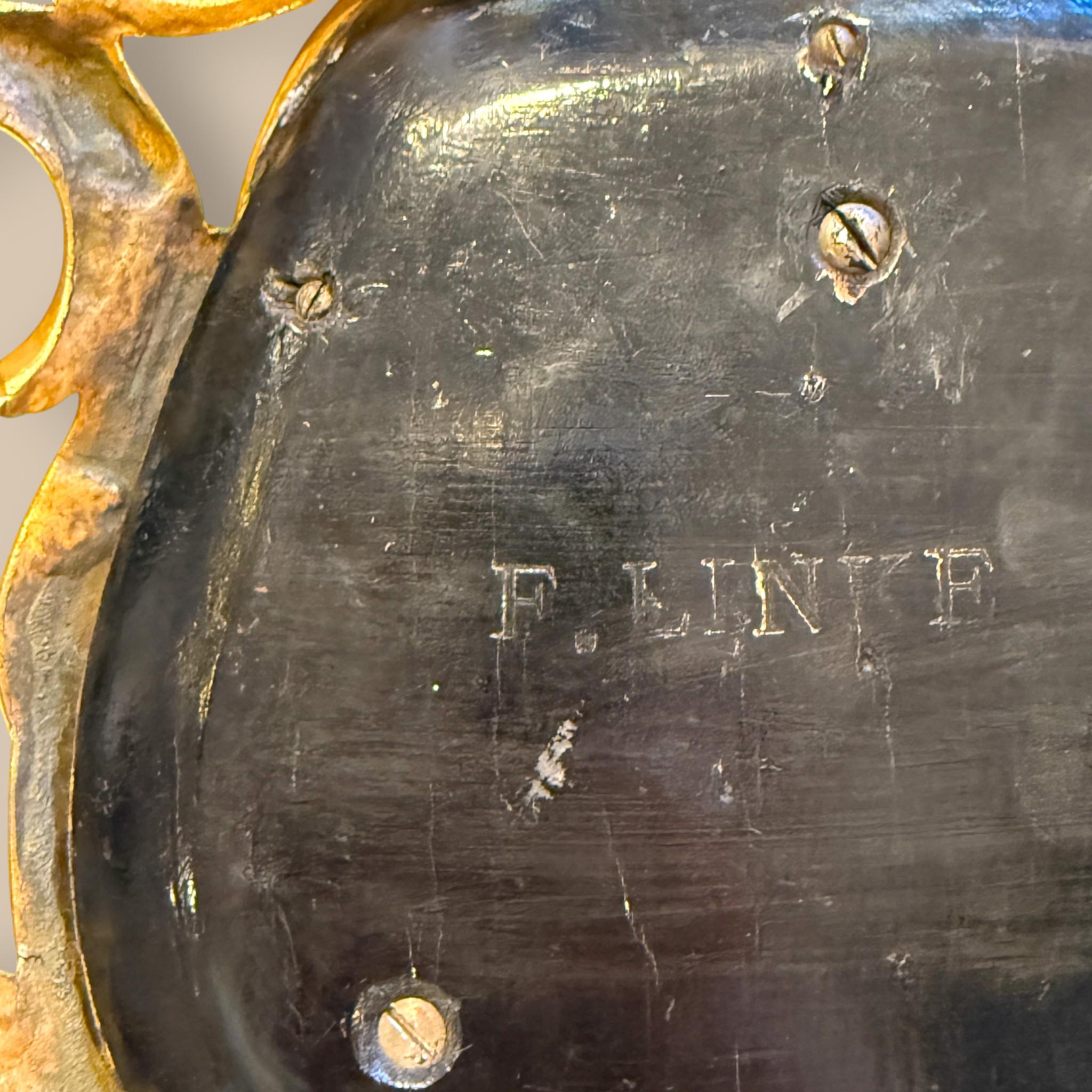 Inkwell signed by François Linke, Gilt Bronze and Lacquer, 19th Century in vendita 6