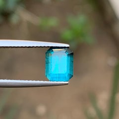 Inky Blue Natural Tourmaline 2.30 Carat Emerald Cut Loose Gemstone for Ring